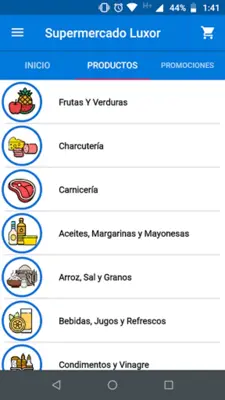 Supermercados Luxor android App screenshot 1